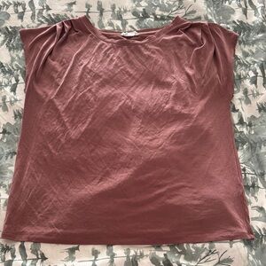 Maurices Pink Boxy Cap Sleeve T-Shirt